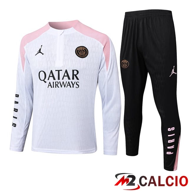 Insieme Tuta Calcio JORDAN Paris PSG Bianco 2024/2025