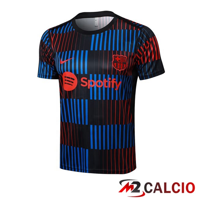 T Shirt Allenamento FC Barcellona Rosso Blu Nero 2024/2025