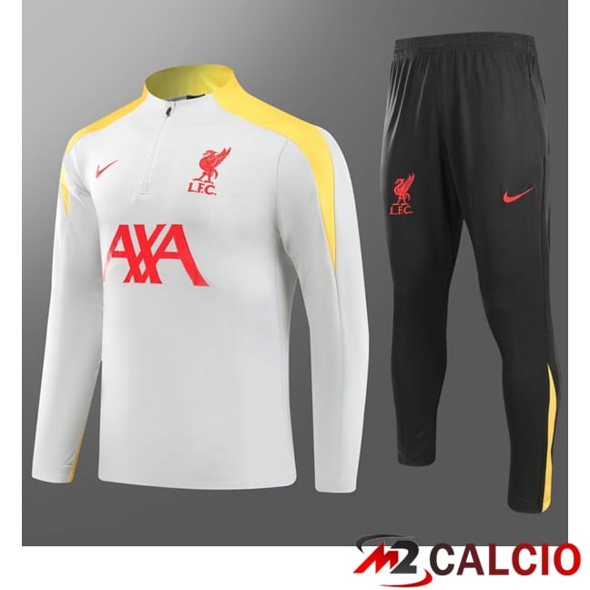 Insieme Tuta Calcio FC Liverpool Bambino Bianco 2024/2025