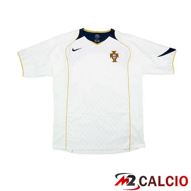 Maglie Calcio Portogallo Retro Seconda Bianco 2004