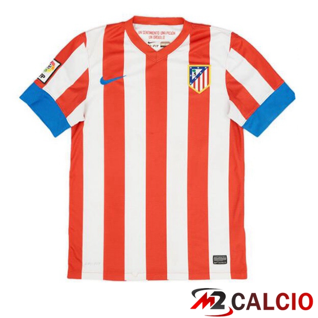 Maglie Calcio Atletico Madrid Retro Prima Bianco Rosso 2012-2013