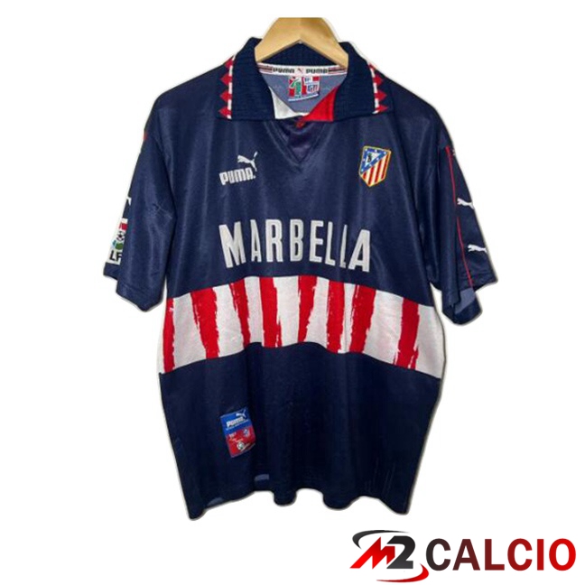 Maglie Calcio Atletico Madrid Retro Seconda Blu 1997-1998