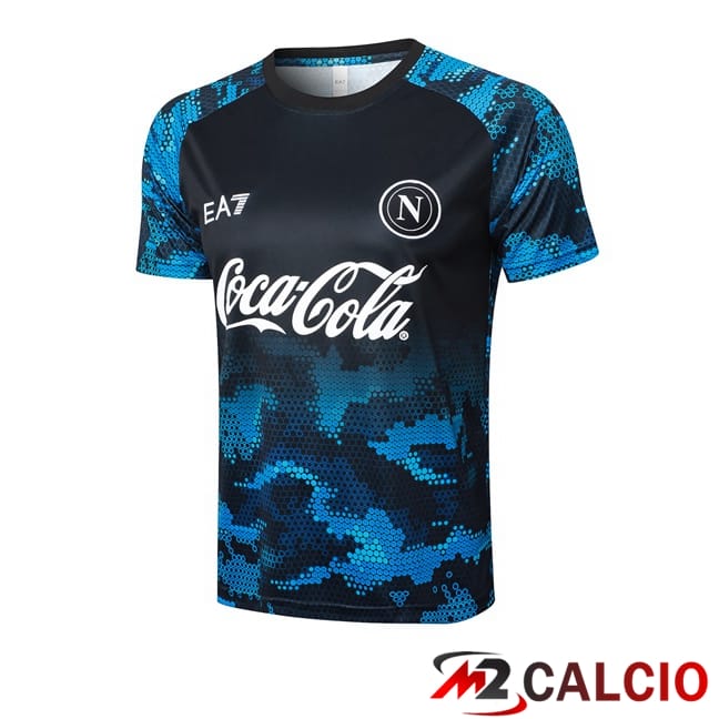 T Shirt Allenamento SSC Napoli Blu Nero 2024/2025