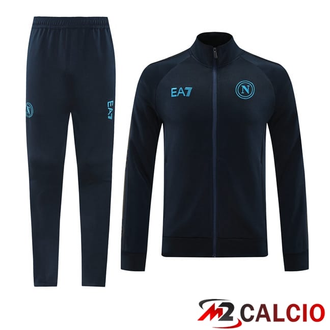 Insieme Tuta Calcio - Giacca SSC Napoli Blu Reale 2024/2025