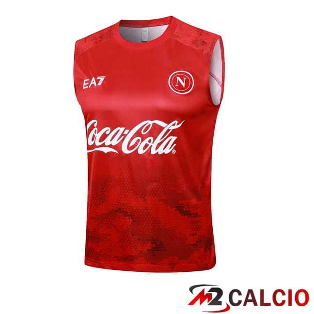 Canotta Allenamento SSC Napoli Rosso 2024/2025