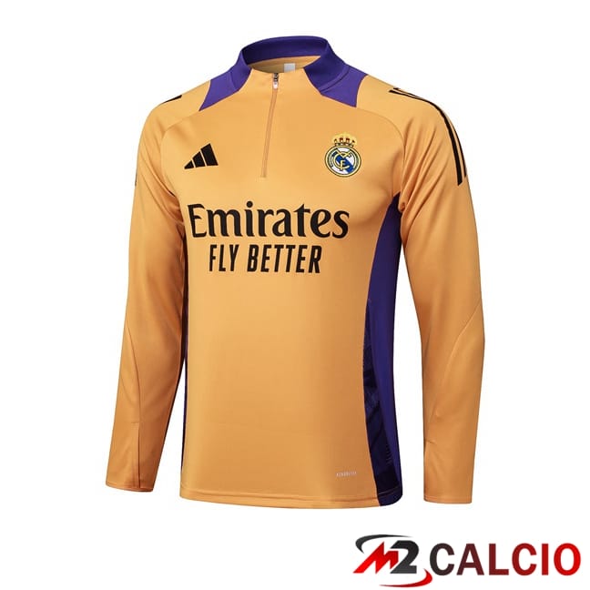 Felpa Allenamento Real Madrid Arancia 2025/2026