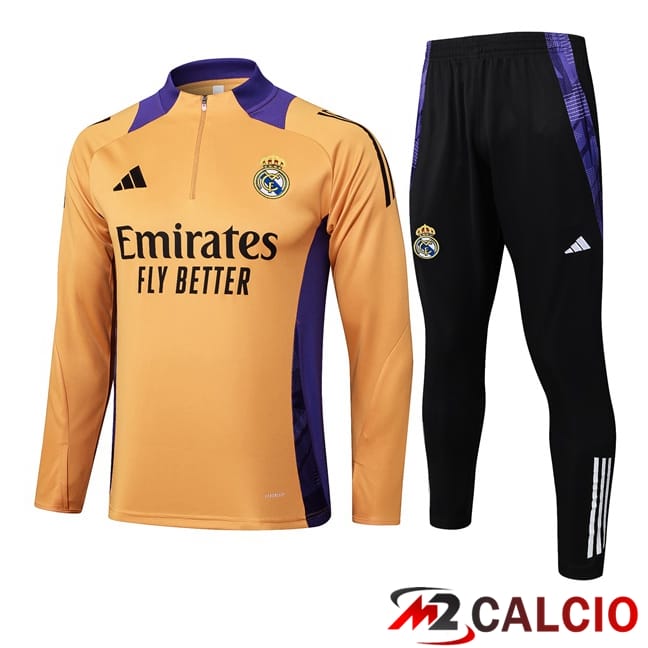 Insieme Tuta Calcio Real Madrid Arancia 2025/2026