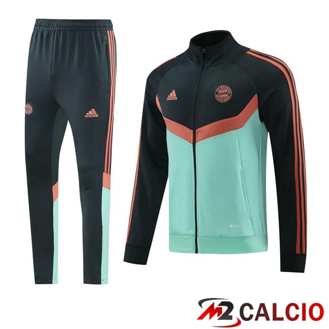 Insieme Tuta Calcio - Giacca Bayern Monaco Verde 2025/2026