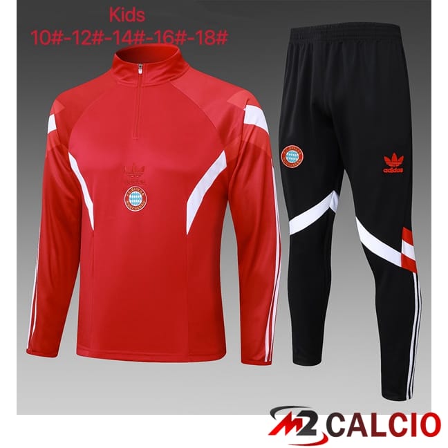 Insieme Tuta Calcio Bayern Monaco Bambino Rosso 2025/2026