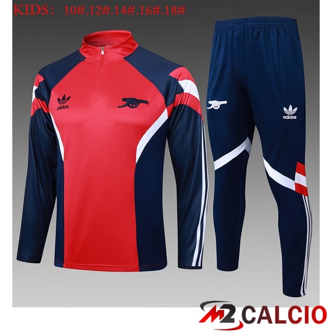 Insieme Tuta Calcio Arsenal Bambino Rosso 2025/2026