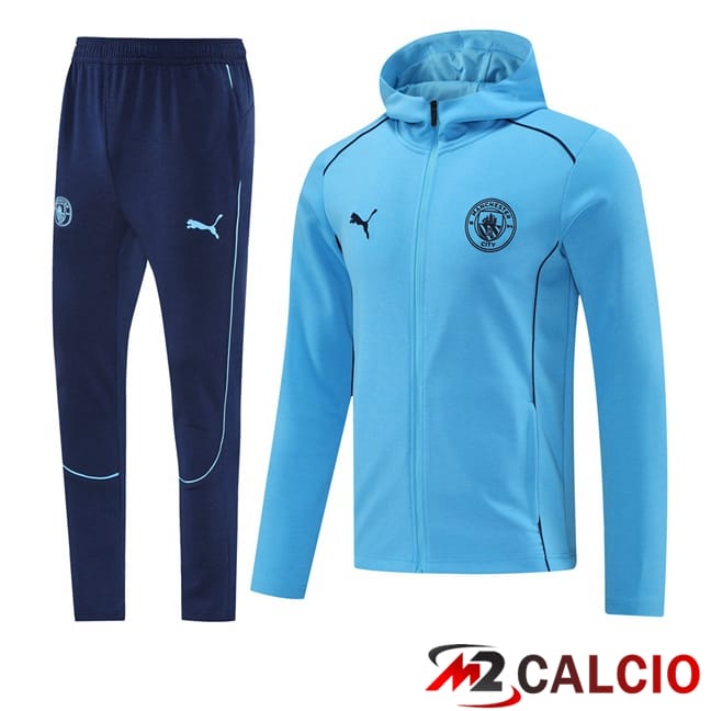 Tuta Calcio - Giacca A Vento Manchester City Blu 2025/2026