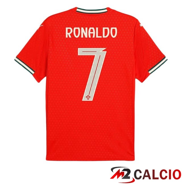 Maglie Calcio Portogallo (RONALDO 7) Prima Rosso 2025/2026