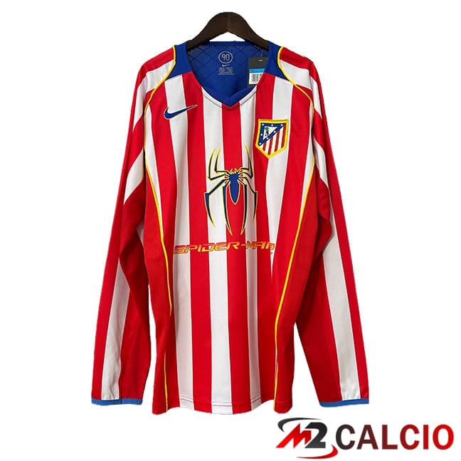 Maglie Calcio Atletico Madrid Retro Prima Manica Lunga 2004/2005