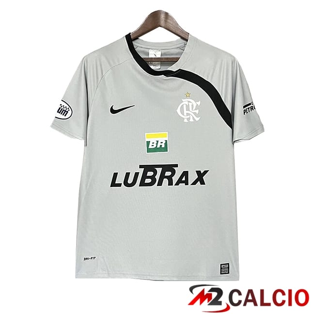 Maglie Calcio Flamengo Retro Portiere Grigio 2008
