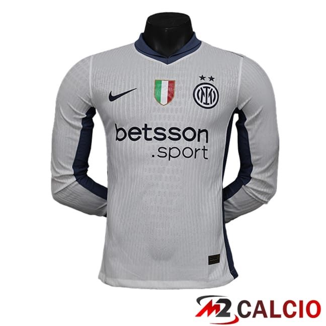 Maglie Calcio Inter Milan Manica Lunga Seconda 2024/2025