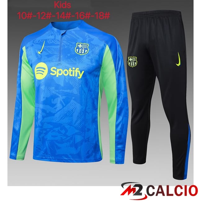 Insieme Tuta Calcio FC Barcellona Bambino Blu Reale 2025/2026