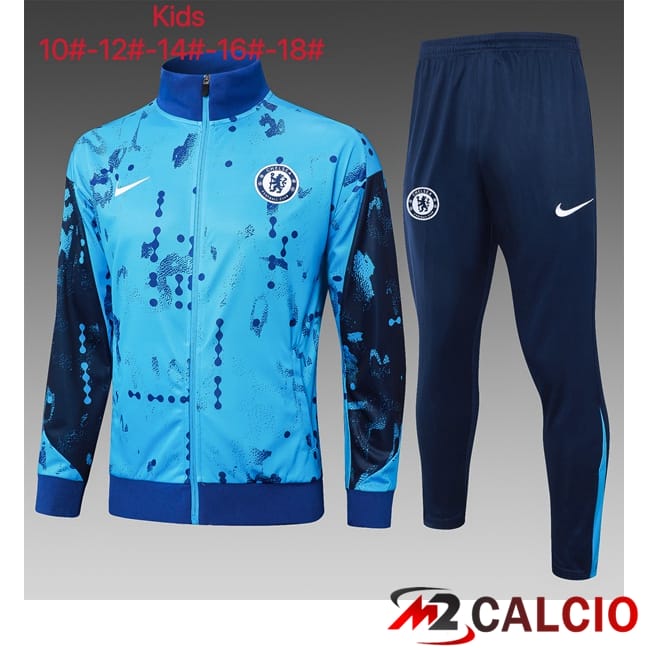 Insieme Tuta Calcio - Giacca FC Chelsea Bambino Blu 2025/2026