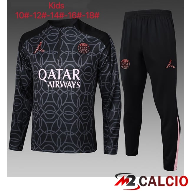 Insieme Tuta Calcio Paris PSG Bambino Nero 2025/2026