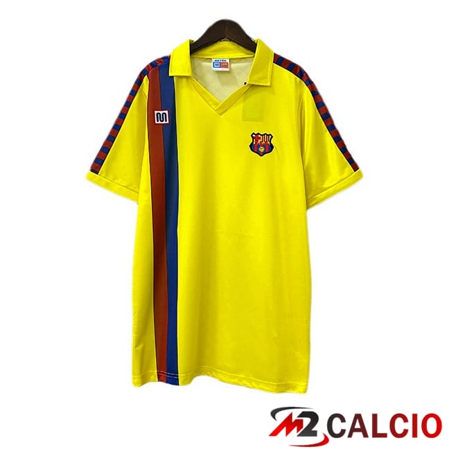 Maglie Calcio FC Barcellona Retro Seconda Giallo 1982-1984