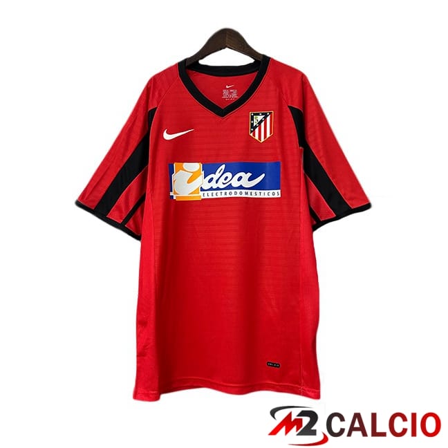 Maglie Calcio Atletico Madrid Retro Seconda Rosso 2001-2002