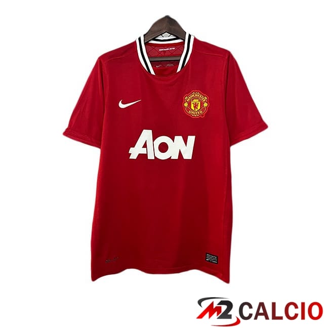 Maglie Calcio Manchester United Retro Prima Rosso 2011-2012