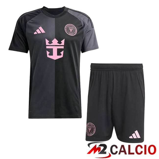 Maglie Calcio Inter Miami CF Bambino Seconda Nero 2025/2026
