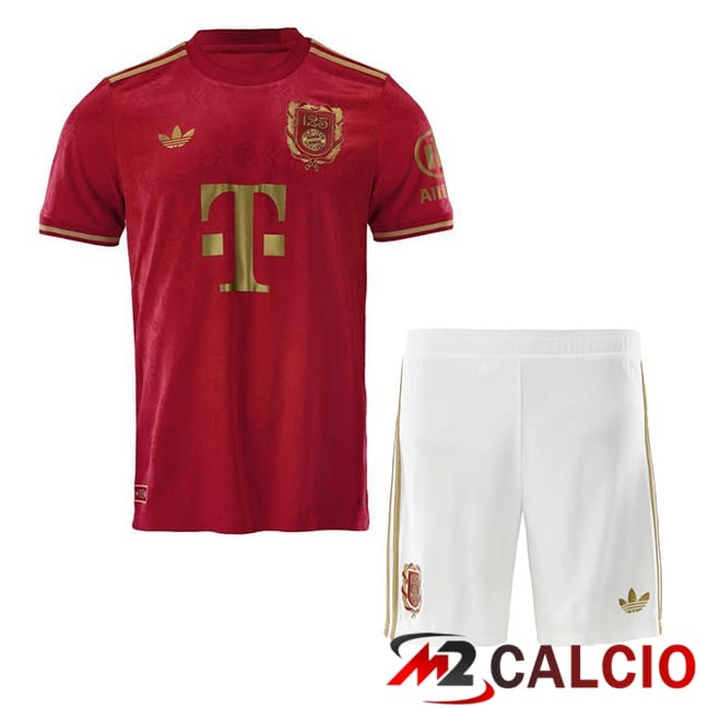 Maglie Calcio Bayern Monaco Bambino Edizione 125° anniversario Rosso 2025/2026