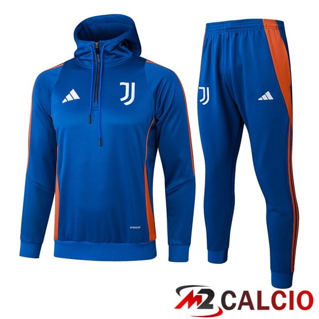 Tuta Calcio - Felpa Con Cappuccio Juventus Blu 2025/2026