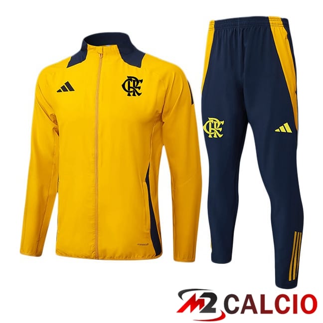 Insieme Tuta Calcio - Giacca Flamengo Giallo 2025/2026
