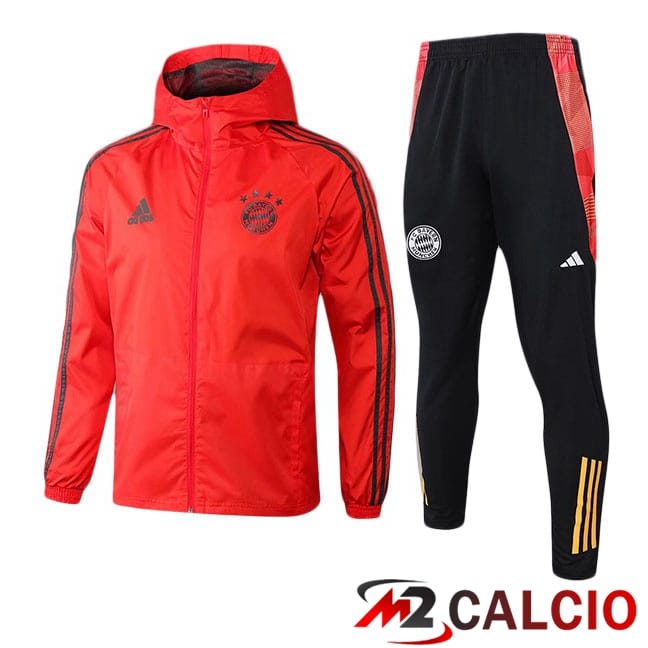 Tuta Calcio - Giacca A Vento Bayern Monaco Rosso 2025/2026