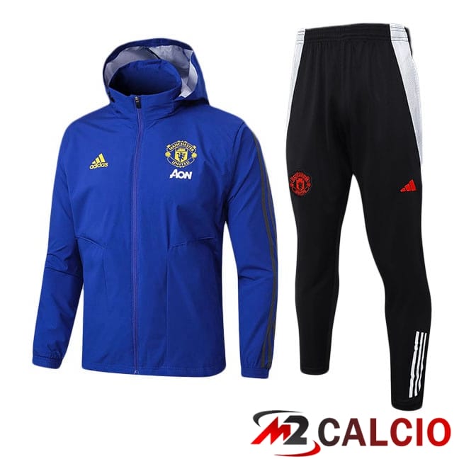 Tuta Calcio - Giacca A Vento Manchester United Blu 2025/2026
