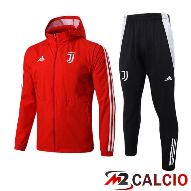 Tuta Calcio - Giacca A Vento Juventus Rosso 2025/2026