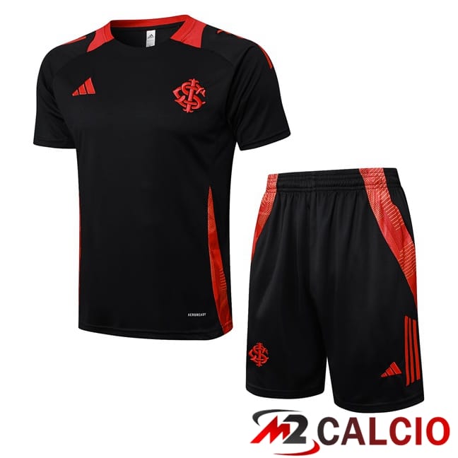 Insieme T Shirt Allenamento SC Internacional + Pantaloncini Nero 2025/2026