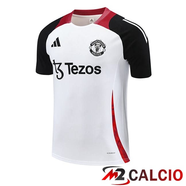 T Shirt Allenamento Manchester United Bianco 2025/2026
