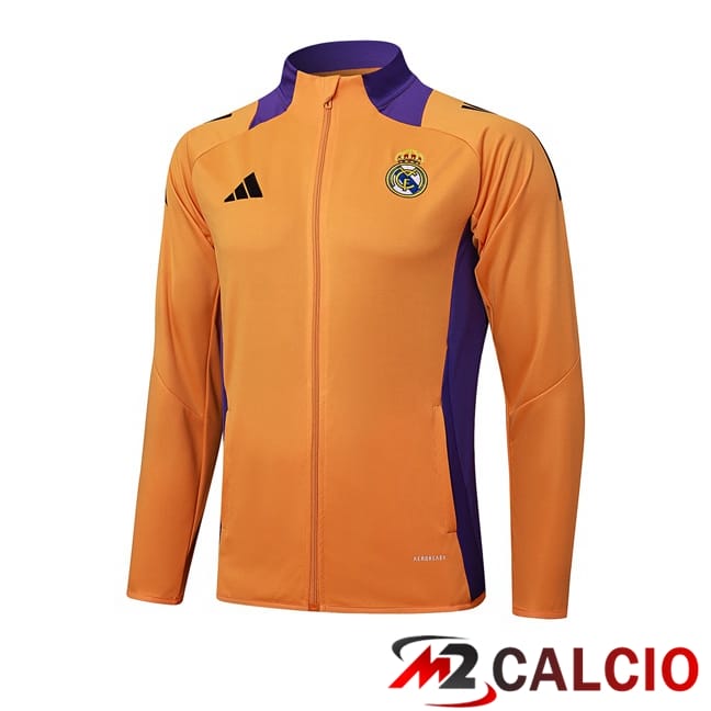 Giacca Calcio Real Madrid Arancia 2025/2026