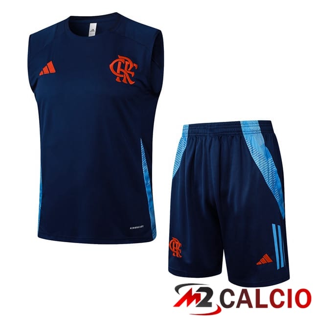 Canotta Allenamento Flamengo + Pantaloncini Blu Reale 2025/2026