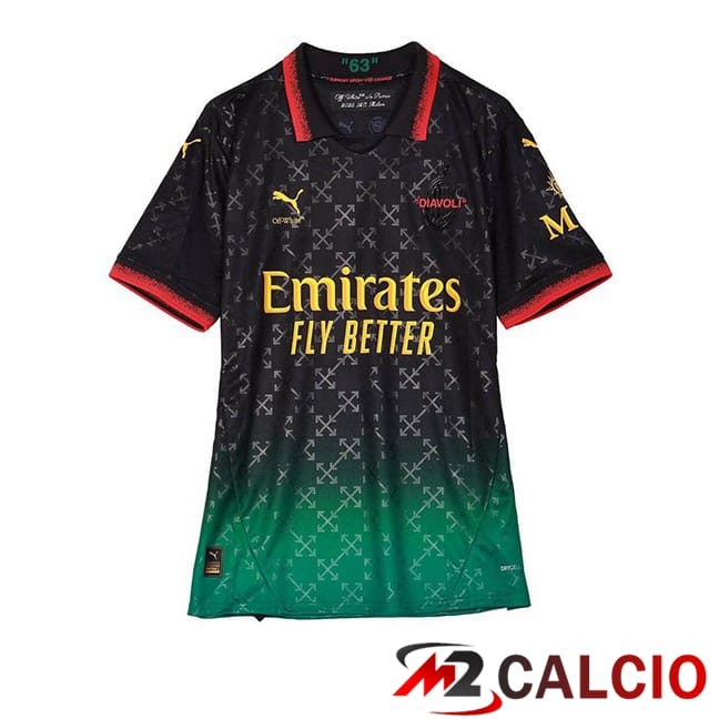 Maglie Calcio AC Milan Portiere Nero Verde 2024/2025