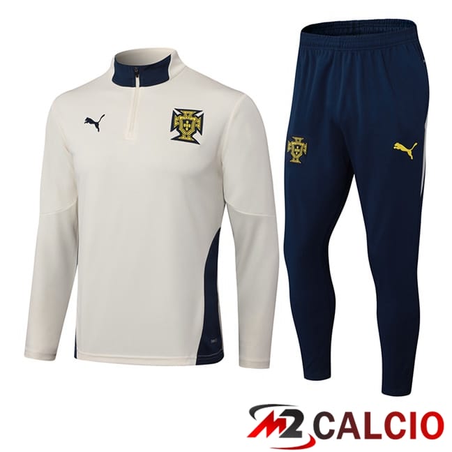 Insieme Tuta Calcio Portogallo Bianco 2025/2026