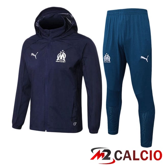 Tuta Calcio - Giacca A Vento Marsiglia OM Blu Reale 2025/2026