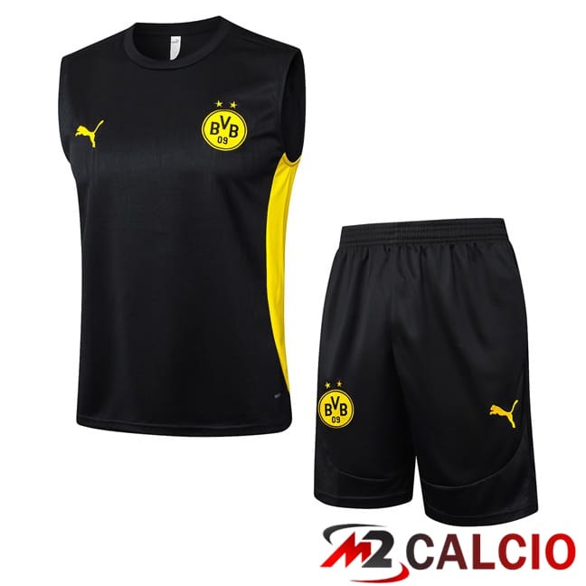 Canotta Allenamento Dortmund BVB + Pantaloncini Nero 2025/2026