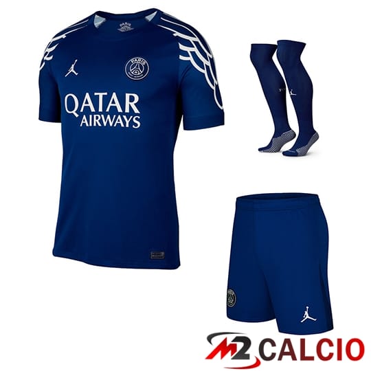 Insieme Maglia PSG Quarto (Pantaloncini + Calzini) 2024/2025