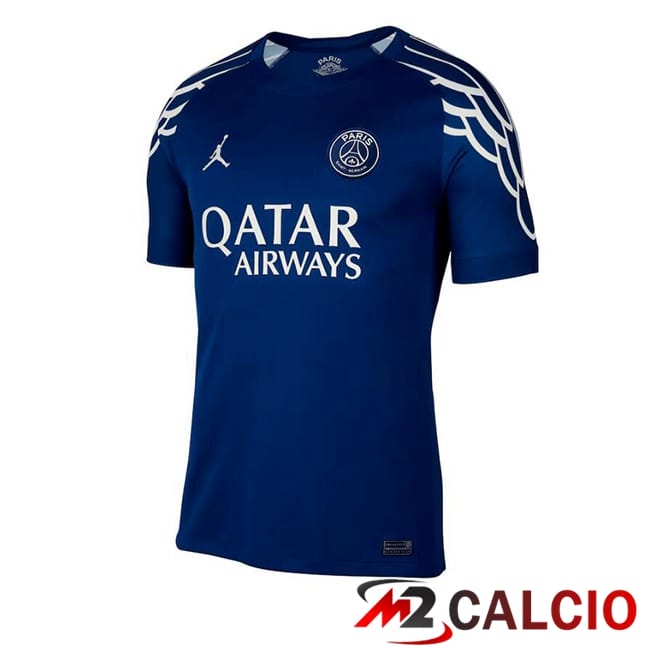 Maglie Calcio Paris PSG Quarto Blu Reale 2024/2025