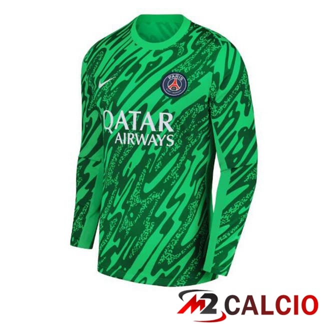 Maglie Calcio Paris PSG Portiere Manica Lunga Verde 2024/2025