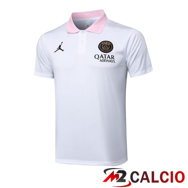 Maglia Polo Jordan Paris PSG Bianco 2025/2026