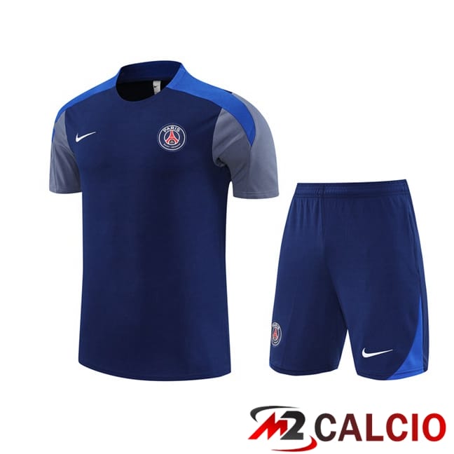 Insieme T Shirt Allenamento Paris PSG + Pantaloncini Nero 2025/2026