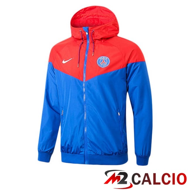 Giacca A Vento Paris PSG Rosso Blu 2025/2026