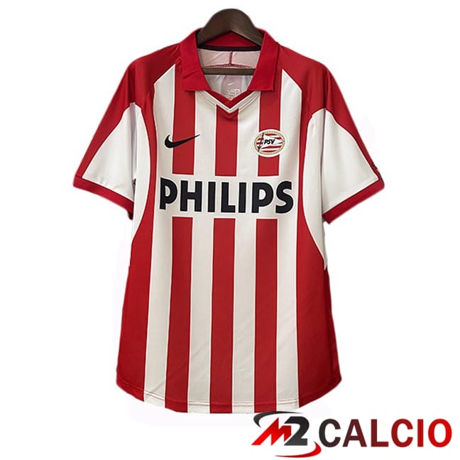 Maglie Calcio PSV Eindhoven Retro Prima Rosso Bianco 2000-2001