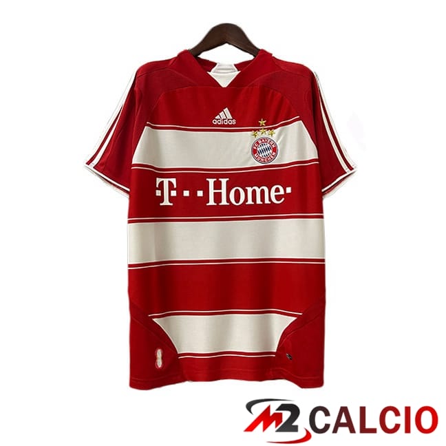 Maglie Calcio Bayern Monaco Retro Prima Rosso Bianco 2007-2008