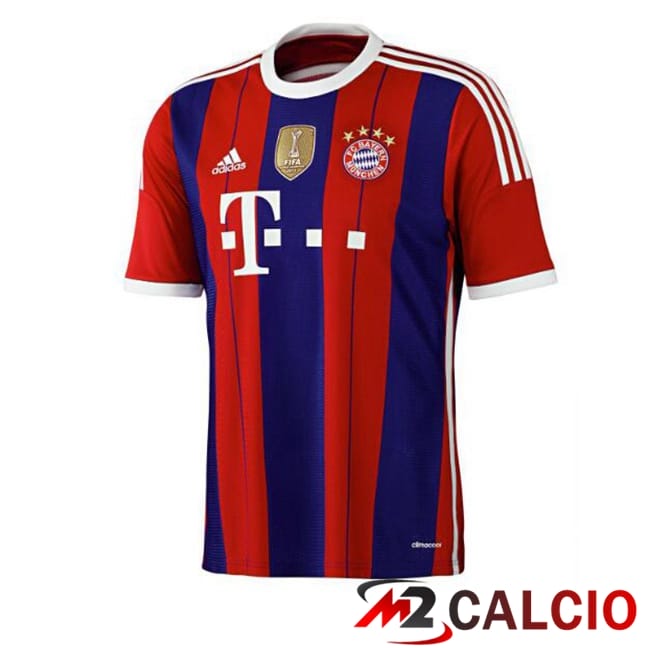 Maglie Calcio Bayern Monaco Retro Prima Rosso Blu 2014-2015