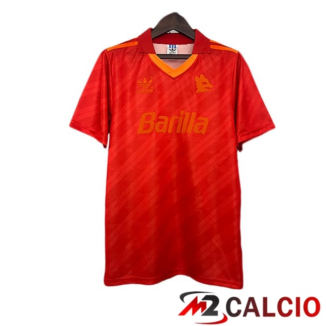 Maglie Calcio AS Roma Retro Terza Rosso 1992-1994